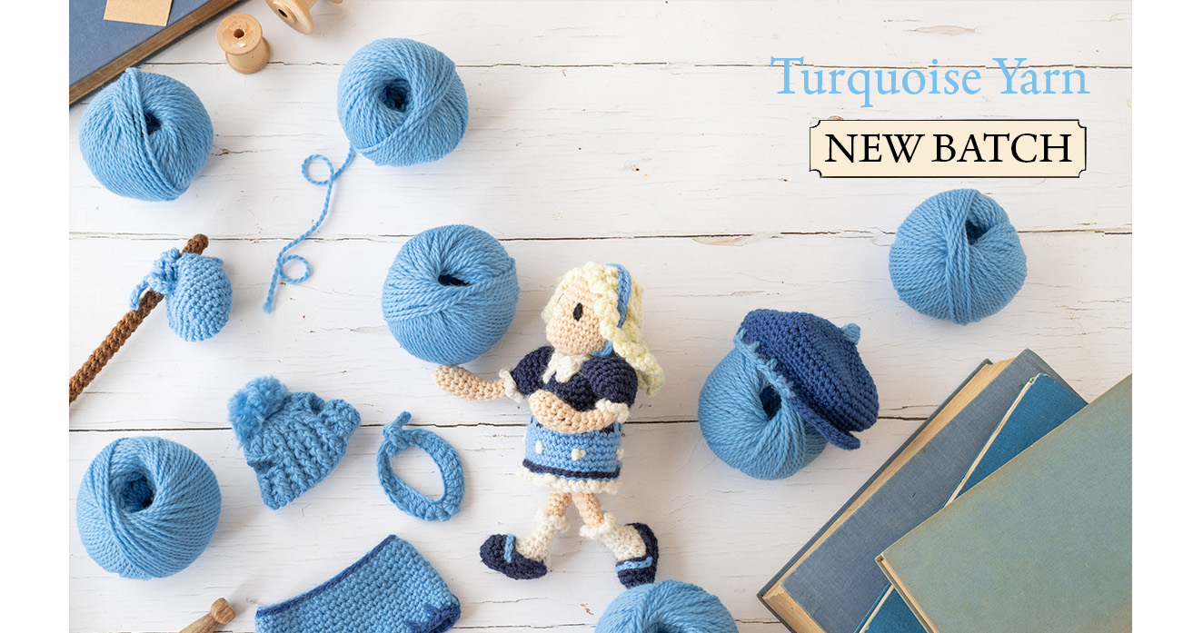 Turquoise dk wool yarn toft knit crochet bundles new batch